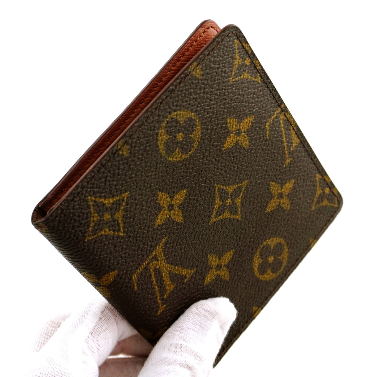 Authentic 1990s LOUIS VUITTON LV Monogram Leather 10x Card Bifold