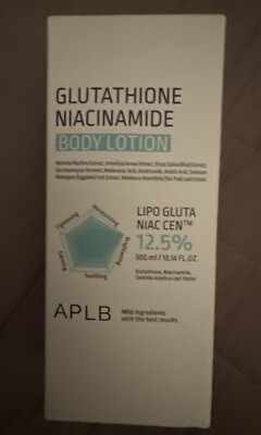 APLB Glutathione Niacinamide Body Lotion, Korean Beauty, 10.14 F/O, New