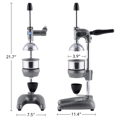 Tribest Professional Cancan Manual Citrus Juice Press Gray NEW - Picture 9 of 9