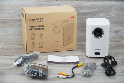 Agreago 1080p Video Projector, Hd, WiFi, Model V3
