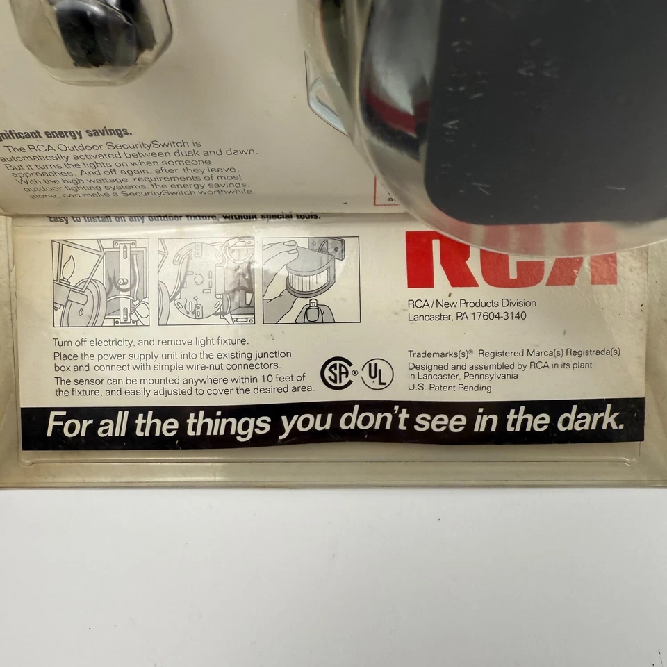 RCA Weather Resistant Outdoor Security Switch Model C-24 New Sealed Vintage - Image 3 of 4