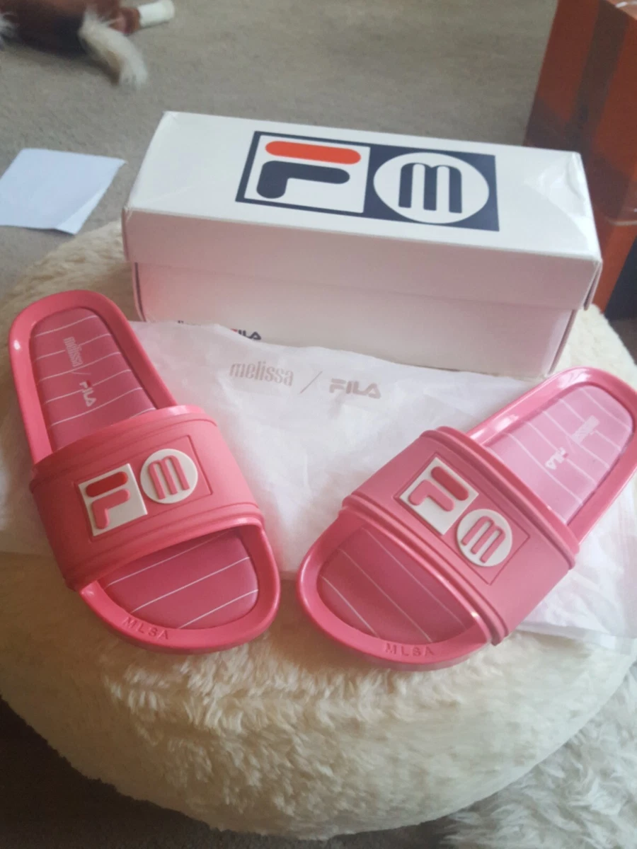 WOMENS FILA MELISSA PINK sliders Size UK 7 New with box eBay
