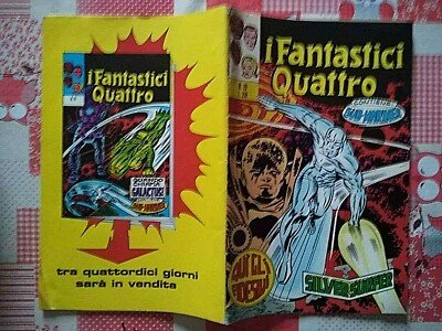 FANTASTIC FOUR 72 ITALIAN EDITION KIRBY ICON COVER SILVER SURFER FN RARE 1973