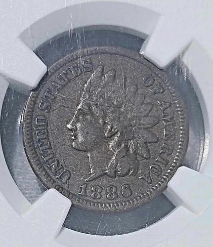 1886 Type -1 Indian Head Cent Penny NGC VF35 BN USA Collector Coin