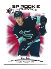 Kole Lind - 2021-22 SP - Rookie Authentics Red #105  130/199 - Seattle Kraken