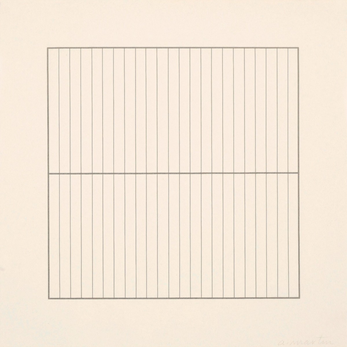 Agnes Martin: On a Clear Day XI 22x30 Archival Quality Fine