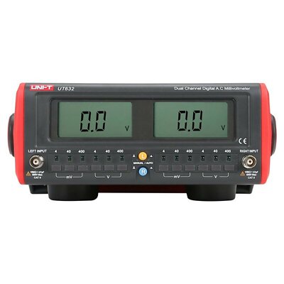 UNI-T UT632 Dual-Channel Digital Display AC Millivolt Meter Voltage Multimeter