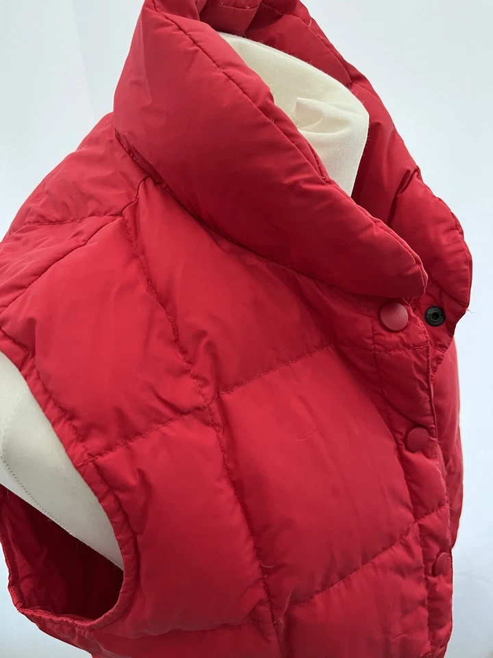 Lands End Women's Pink Down Quilted Gilet Size 6/8 - Image 2 of 4