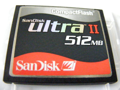,, 512MB Compact Flash Card Ultra II ( 512 MB CF Ultra II ) SanDisk gebraucht ,,