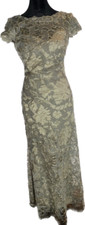 Tadashi Shoji ART16514LX Dress Womens Smoke Pearl Sz 2 NWT