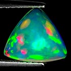 1.40 Ct Natural Ethiopian Cabochon Opal Gemstone Multi Color Trillion Cut — photo 1