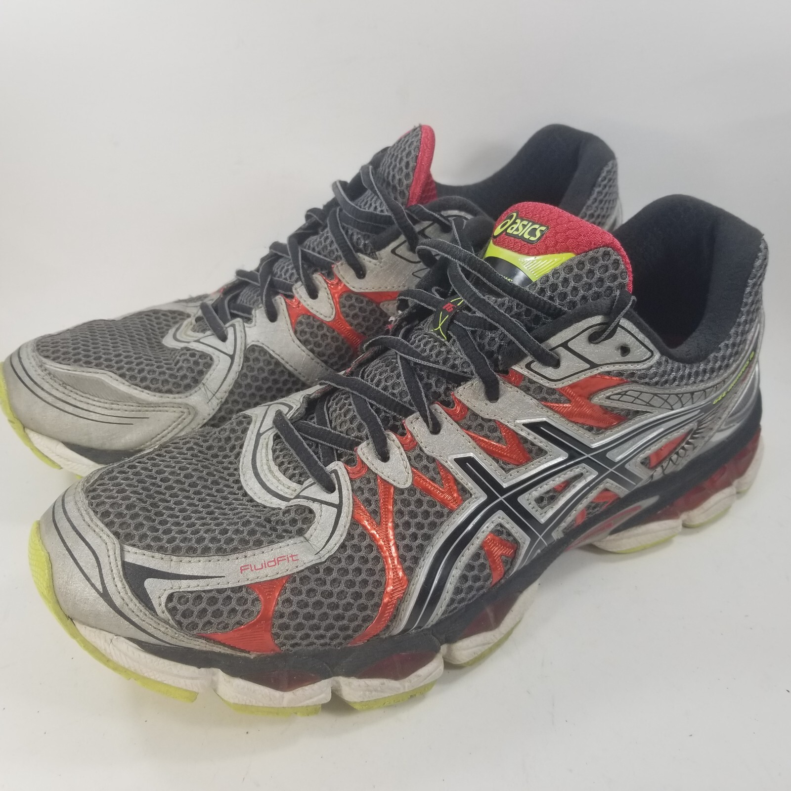 Asics Gel Nimbus 16 Running Shoes US Mens Size 11 T435N Black Gray Red |  eBay