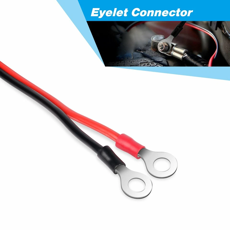 2 piezas clips de cocodrilo 30A cable de puente de refuerzo para cargador de batería de coche Foto 4 de 4