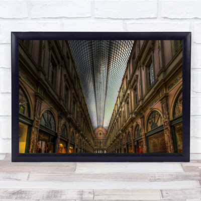 Architektur Brüssel Belgien Galerien Royales Saint Hubert Wandkunstdruck