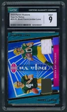 2023 Panini Illusions Deja Vu Relics #DV-FL Brett Favre/Jordan Love Patch CGC 9
