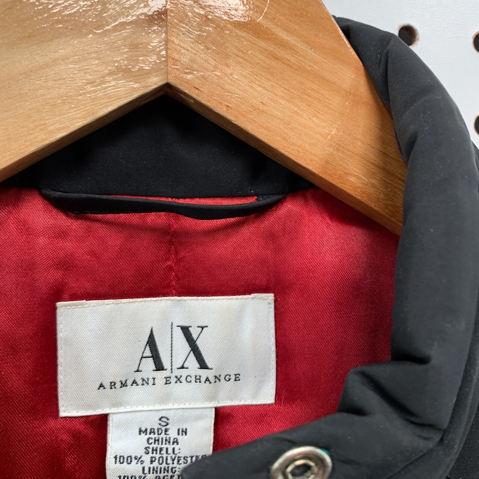 Armani Exchange Black Basic Jacket Womens Small D… - image 8