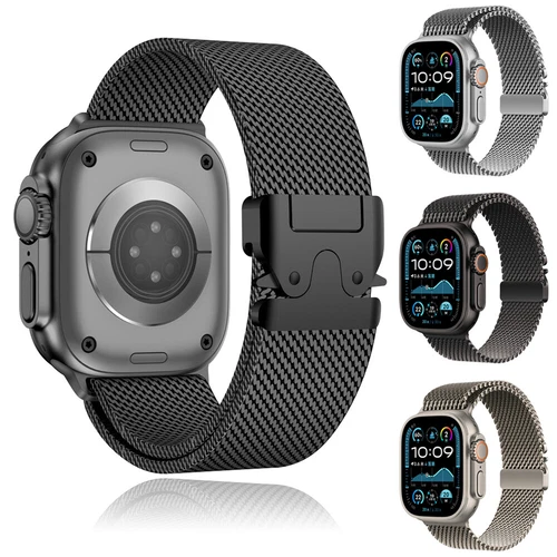 Milanese Metal Loop Watch Band Strap For Apple Watch Series 11 46mm S11 - Bild 2 von 26