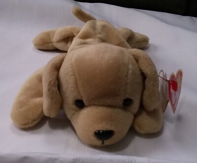 TY Beanie Baby Fetch Golden Retriever Puppy Dog 1997 Rare Mint Tag Errors 