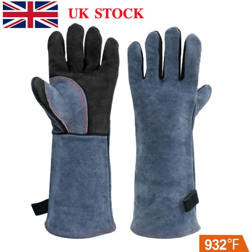 16" Leather TIG Welding Gloves Heat Resistant Lined for Mig Tig Welders