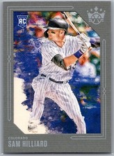 2020 Diamond Kings Gray Frame RC Rookie Sam Hilliard #61 Colorado Rockies