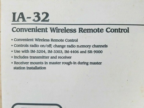 NOS NuTone IA-32 Convenient Wireless Remote Control use with IM-3204 3303 4406 - Picture 2 of 5