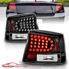 2006 2007 2008 For Dodge Charger R/T/SE/SRT8/SXT/Daytona 4DR Black LED Tail Lamp