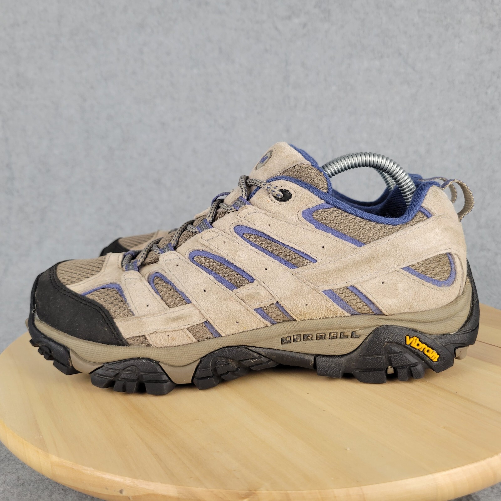 Merrell Scarpe Donna 9.5 J06018 Moab 2 Vent Escursionismo Alluminio Marlin Marrone Blu