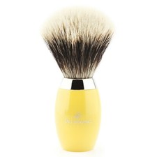 Brass Handle synthetic Brush Silver Tip Hair Shaving Bristle for Men's Shave