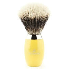 Brass Handle synthetic Brush Silver Tip Hair Shaving Bristle for Men's Shave