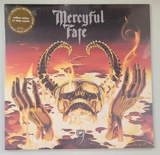 Mercyful Fate 9 Yellow Ochre blue swirls Vinyl Record new German press 