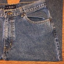 LA Blues VTG Vintage Women s Size 12 High Rise Relaxed Fit Blue Denim Mom Jeans