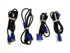 Unbranded 6 Foot 15pin Male to Male VGA Cable 50.7L005.001-R Lot of 4 USED