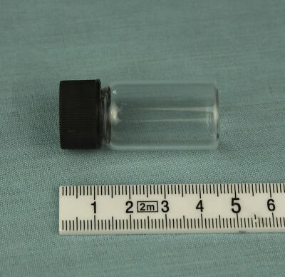 7ml Klarglas Durchstechflasche X 264 Schraubverschluss 42x20mm Behälter Tube Flasche