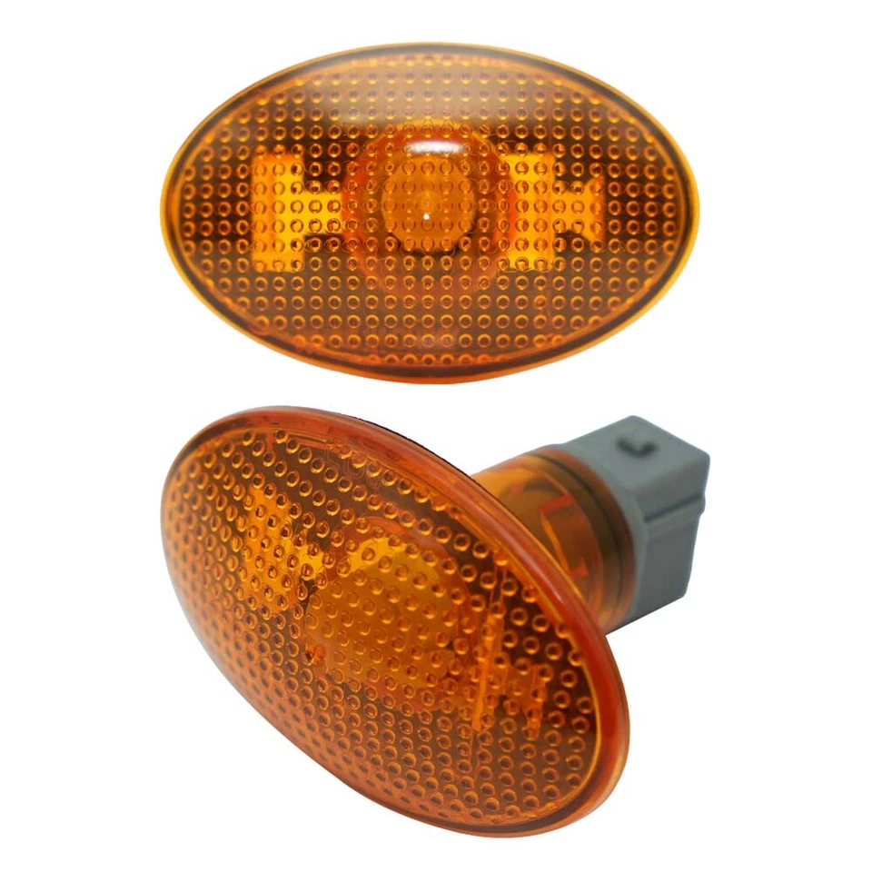 For Ford F250 F350 Super Duty 99-10 Red Amber LED Fender Lamp Side Marker Light - Image 2 of 4
