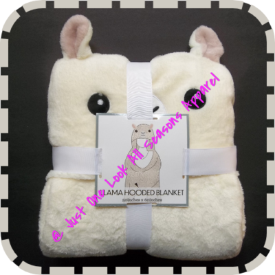 LLAMA HOODED BLANKET 50