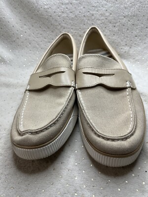Cole Haan Grand 360 Loafers Mens Size 11M Beige Canvas  display picture 1