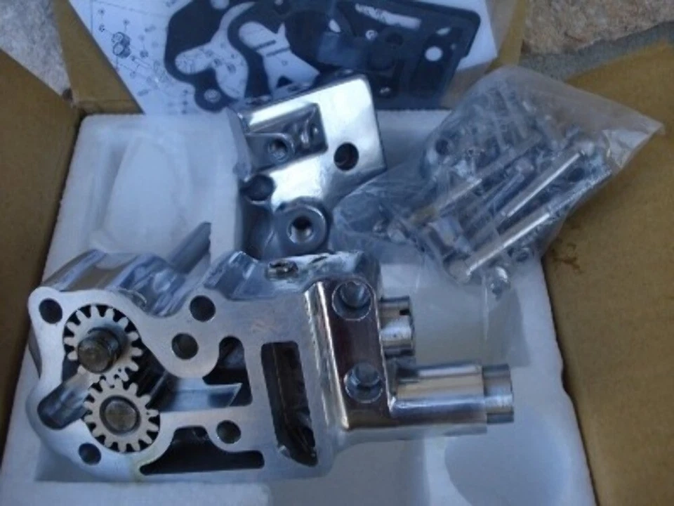 REVTECH POLISHED OIL PUMP FOR HARLEY SHOVELHEAD EVO MOTOR 1973-91 - Image 2 of 3