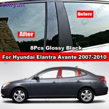8pcs Black Door Mirror Pillar Post Trim For Hyundai Elantra Avante Hd 2007-2010 8pcs Black Door Mirror Pillar Post Trim For Hyundai Elantra Avante Hd 2007-2010