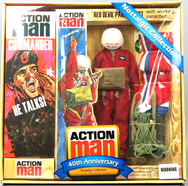 1/6 Action Man 40th Anniversary Red Devil Parachutist & Talking