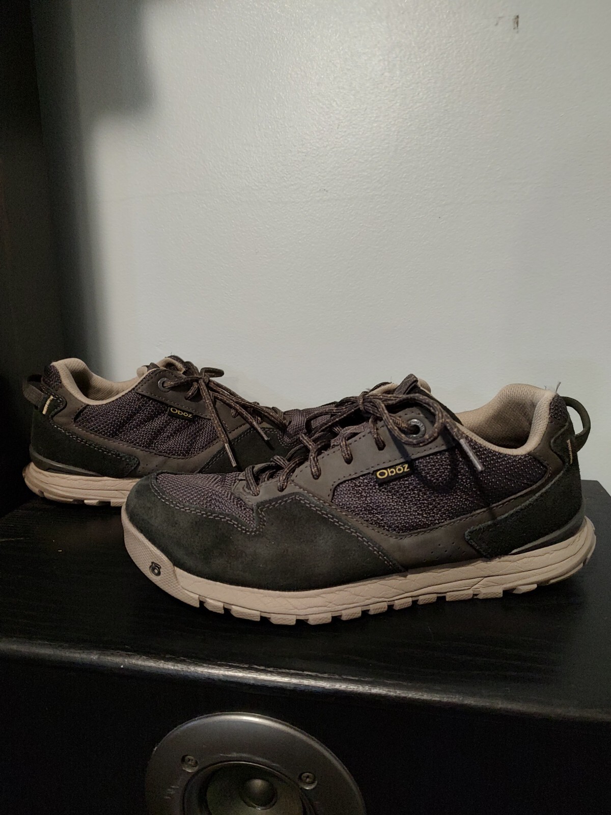 Oboz Bozeman Low Suede Jet Black Mens Size 9 Hiking Shoes eBay