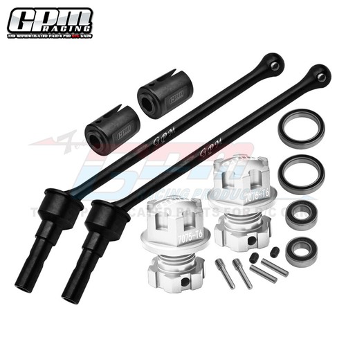 GPM Steel F/R Extend CVD Shaft With 7075 Alu Wheel Lock & Hex Claw For Maxx 2.0 - Picture 12 of 12