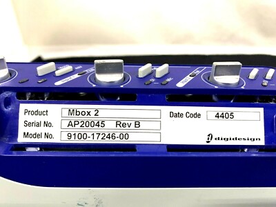 DIGIDESIGN 9100-17246-00 MBOX 2 PORT AUDIO/MIDI PROD SYS #9486