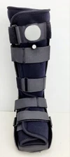 DJ Orthopedics Black Walking Cast Boot Medium Air Pump Foot Brace