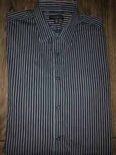 Men's Banana Republic Slim Fit Long Sleeve Button Front Shirt Large 16 16 1/2