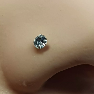 Clou De Nez Triple Lune En Argent 925 Avec Turquoise – Bijou Bohème Chic