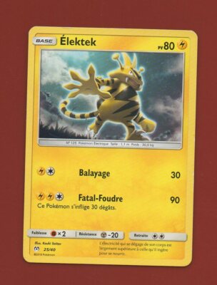 Pokemon No. 25/40 - ELEKTEK - PV80 (B1012)