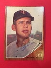 Autographed Signed Auto1962 TOPPS BASEBALL #166 DON LEE Minnesota Twins