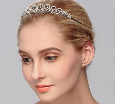 Diamante Wedding Headband Beaded Crown Alice Band Crystal Bridal  Accessories UK