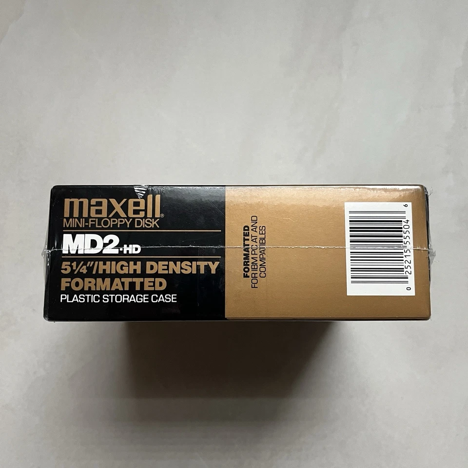 Maxell Mini-Disquete-MD2-HD Paquete de 20 - 5-1/4" Alta Densidad con Almacenamiento Hecho en EE. UU. Foto 4 de 4