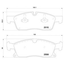 BREMBO P50109 Brake Pad Set Front Fits Mercedes-Benz GL-Class GLE GLS M-Class